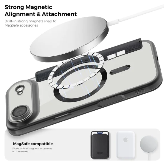 Калъф за iPhone 17 Air - Techsuit - SmartMag Book Case - Светло Син