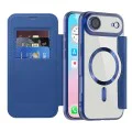 Калъф за iPhone 17 Air - Techsuit - SmartMag Book Case - Син