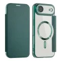 Калъф за iPhone 17 Air - Techsuit - SmartMag Book Case - Зелен