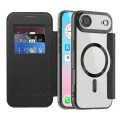 Калъф за iPhone 17 Air - Techsuit - SmartMag Book Case - Черен