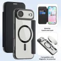 Калъф за iPhone 17 Air - Techsuit - SmartMag Book Case - Черен