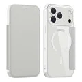 Калъф за iPhone 17 Pro Max - Techsuit - SmartMag Book Case - Сив