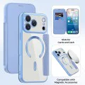 Калъф за iPhone 17 Pro - Techsuit - SmartMag Book Case - Светло Син