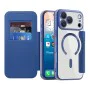 Калъф за iPhone 17 Pro - Techsuit - SmartMag Book Case - Син