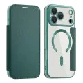 Калъф за iPhone 17 Pro - Techsuit - SmartMag Book Case - Зелен