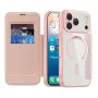 Калъф за iPhone 17 Pro - Techsuit - SmartMag Book Case - Розов