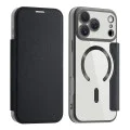 Калъф за iPhone 17 Pro - Techsuit - SmartMag Book Case - Черен