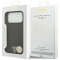 Калъф за iPhone 17 Pro Max - Guess - Силиконов триъгълен лого MagSafe (GUHMP17XSCTRLMA) - Каки