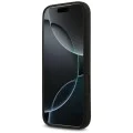 Калъф за iPhone 17 Pro - Guess - Силиконов триъгълен лого MagSafe (GUHMP17LSCTRLMK) - Черен