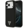 Калъф за iPhone 17 Pro - Guess - Силиконов триъгълен лого MagSafe (GUHMP17LSCTRLMK) - Черен