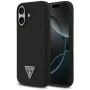 Калъф за iPhone 17 - Guess - Силиконов триъгълен лого MagSafe (GUHMP17SSCTRLMK) - Черен