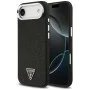 Калъф за iPhone 17 Air - Guess - Glitter Triangle Logo MagSafe (GUHMP17MPFGTSCMK) - Черен