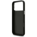 Калъф за iPhone 17 Pro Max - Guess - Glitter Triangle Logo MagSafe (GUHMP17XPFGTSCMK) - Черен