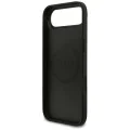 Калъф за iPhone 17 Air - Guess - Grained Gold Ring MagSafe (GUHMP17MPGHSMMK) - Черен