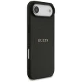 Калъф за iPhone 17 Air - Guess - Grained Gold Ring MagSafe (GUHMP17MPGHSMMK) - Черен