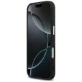 Калъф за iPhone 17 - Guess - Glitter Triangle Logo MagSafe (GUHMP17SPFGTSCMK) - Черен