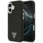 Калъф за iPhone 17 - Guess - Glitter Triangle Logo MagSafe (GUHMP17SPFGTSCMK) - Черен