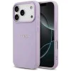 Калъф за iPhone 17 Pro - Guess - Grained Gold Ring MagSafe (GUHMP17LPGHSMMU) - Лилав