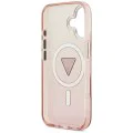 Калъф за iPhone 17 - Guess - IML Gradient Triangle Logo MagSafe (GUHMP17SHGTMLCGP) - Розов