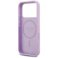 Калъф за iPhone 17 Pro Max - Guess - Grained Gold Ring MagSafe (GUHMP17XPGHSMMU) - Лилав