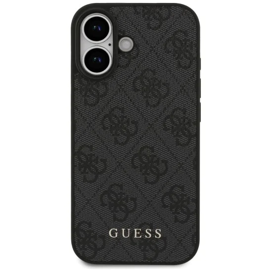 Калъф за iPhone 17 - Guess - Hardcase 4G Classic (GUHCP17SG4GFGR) - Черен