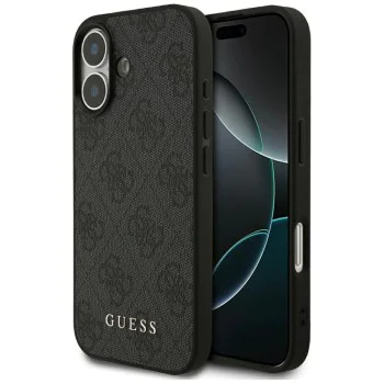 Калъф за iPhone 17 - Guess - Hardcase 4G Classic (GUHCP17SG4GFGR) - Черен