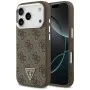 Калъф за iPhone 17 Pro - Guess - Hardcase 4G Triangle Logo MagSafe (GUHMP17LP4TSRCMW) - Кафяв