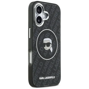 Калъф за iPhone 17 - Karl Lagerfeld - IML MagSafe (KLHMP17SHMKBKHOK) - Черен