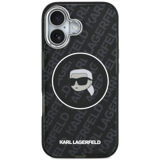 Калъф за iPhone 17 - Karl Lagerfeld - IML MagSafe (KLHMP17SHMKBKHOK) - Черен