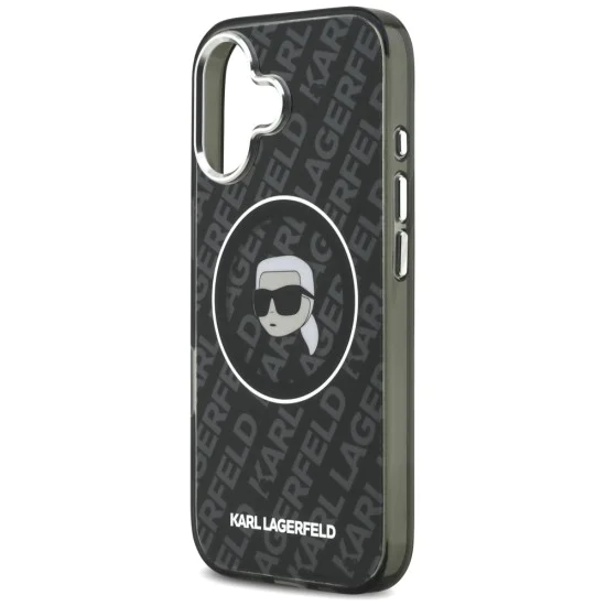 Калъф за iPhone 17 - Karl Lagerfeld - IML MagSafe (KLHMP17SHMKBKHOK) - Черен