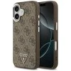 Калъф за iPhone 17 - Guess - Hardcase 4G Triangle Logo MagSafe (GUHMP17SP4TSRCMW) - Кафяв
