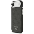 Калъф за iPhone 17 Air - Guess - Hardcase 4G Triangle Logo MagSafe (GUHMP17MP4TSRCMK) - Черен