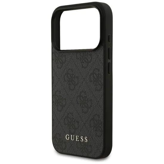 Калъф за iPhone 17 Pro - Guess - Hardcase 4G Classic (GUHCP17LG4GFGR) - Черен