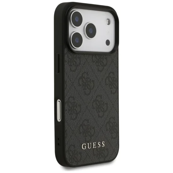 Калъф за iPhone 17 Pro - Guess - Hardcase 4G Classic (GUHCP17LG4GFGR) - Черен