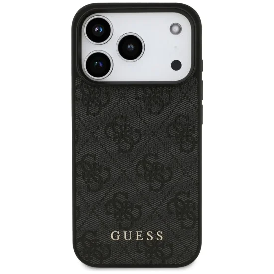 Калъф за iPhone 17 Pro - Guess - Hardcase 4G Classic (GUHCP17LG4GFGR) - Черен