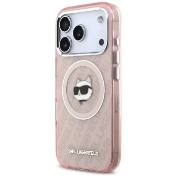 Калъф за iPhone 17 Pro Max - Karl Lagerfeld - IML MagSafe (KLHMP17XHMKBCHOP) - Розов