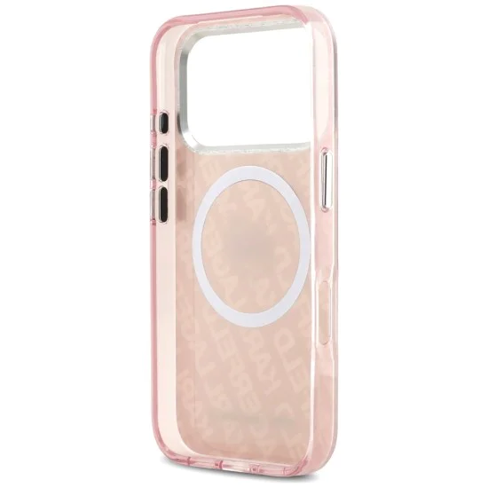 Калъф за iPhone 17 Pro Max - Karl Lagerfeld - IML MagSafe (KLHMP17XHMKBCHOP) - Розов