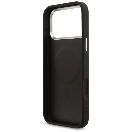 Калъф за iPhone 17 Pro Max - Guess - Hardcase 4G Triangle Logo MagSafe (GUHMP17XP4TSRCMK) - Черен