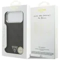 Калъф за iPhone 17 Pro Max - Guess - Hardcase 4G Triangle Logo MagSafe (GUHMP17XP4TSRCMK) - Черен