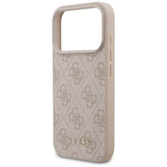 Калъф за iPhone 17 Pro - Guess - Hardcase 4G Classic (GUHCP17LG4GFPI) - Розов