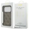 Калъф за iPhone 17 Pro - Guess - Hardcase 4G Classic (GUHCP17LG4GFBR) - Кафяв