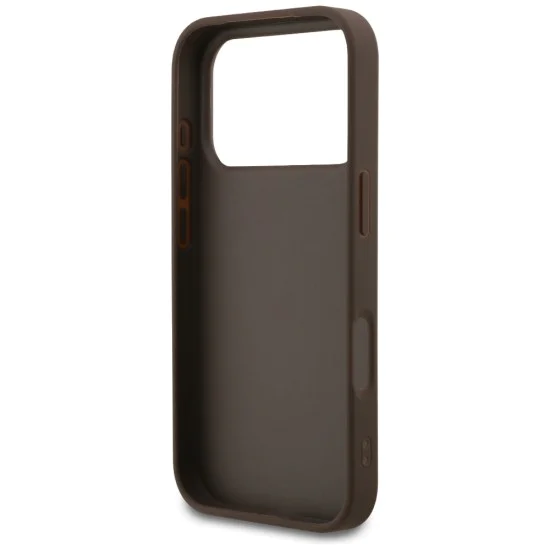 Калъф за iPhone 17 Pro - Guess - Hardcase 4G Classic (GUHCP17LG4GFBR) - Кафяв