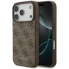 Калъф за iPhone 17 Pro - Guess - Hardcase 4G Classic (GUHCP17LG4GFBR) - Кафяв