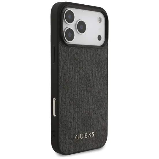 Калъф за iPhone 17 Pro Max - Guess - Hardcase 4G Classic (GUHCP17XG4GFGR) - Черен