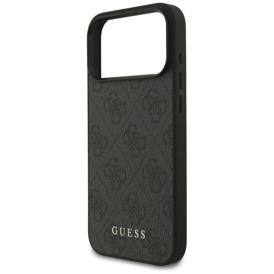Калъф за iPhone 17 Pro Max - Guess - Hardcase 4G Classic (GUHCP17XG4GFGR) - Черен