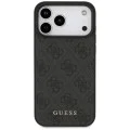 Калъф за iPhone 17 Pro Max - Guess - Hardcase 4G Classic (GUHCP17XG4GFGR) - Черен