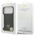 Калъф за iPhone 17 Pro - Guess - Hardcase 4G Triangle Logo MagSafe (GUHMP17LP4TSRCMK) - Черен