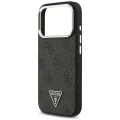 Калъф за iPhone 17 Pro - Guess - Hardcase 4G Triangle Logo MagSafe (GUHMP17LP4TSRCMK) - Черен