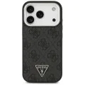 Калъф за iPhone 17 Pro - Guess - Hardcase 4G Triangle Logo MagSafe (GUHMP17LP4TSRCMK) - Черен