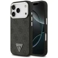 Калъф за iPhone 17 Pro - Guess - Hardcase 4G Triangle Logo MagSafe (GUHMP17LP4TSRCMK) - Черен